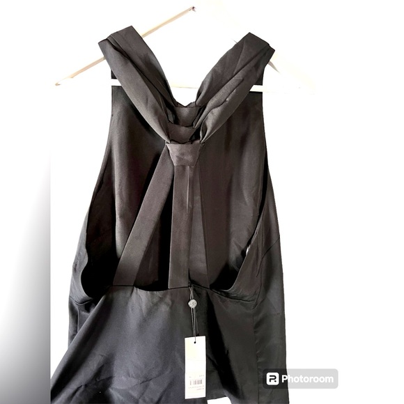 KEEPSAKE the Label Tops - NWT Triple Tie Halter Top KEEPSAKE The Label Black XL Strappy Open Back Festival